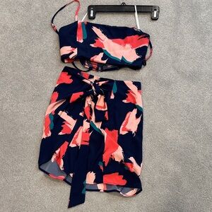 Lulu's Navy and Pink Floral Set